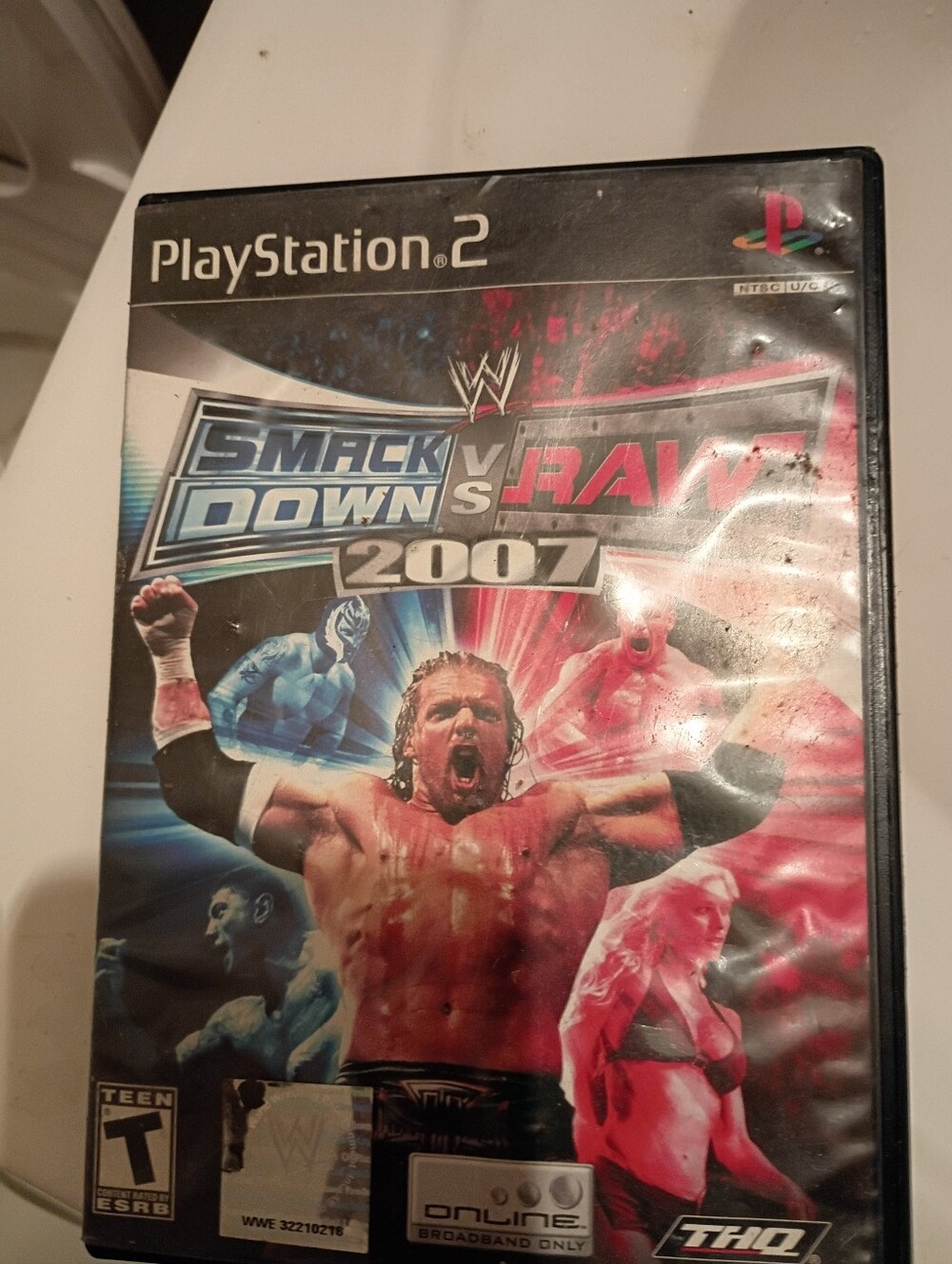 HQ PlayStation 2 WWE SmackDown vs. Raw 2007 - Blue & Red Cover (2.Ps2 Tested Wor